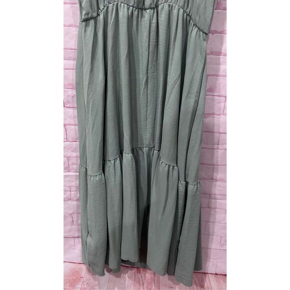 See you Monday green dress size large flowy beach vacation - Picture 8 of 9